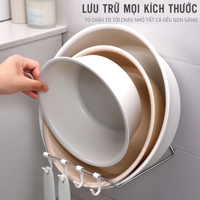 Giá treo Thau chậu Rổ rá Dán tường