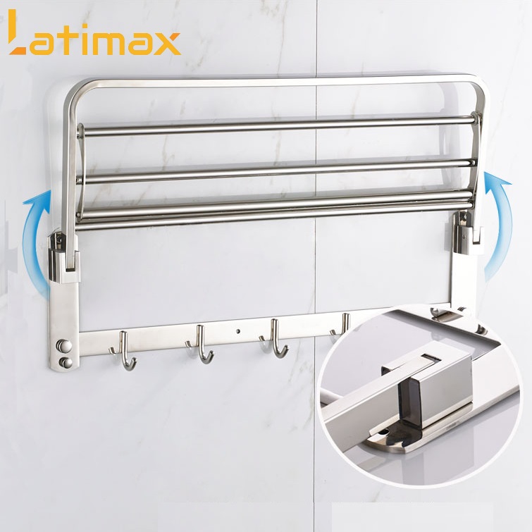 Giá Treo Khăn Tắm 2 Tầng Latimax Inox 304 Cao Cấp