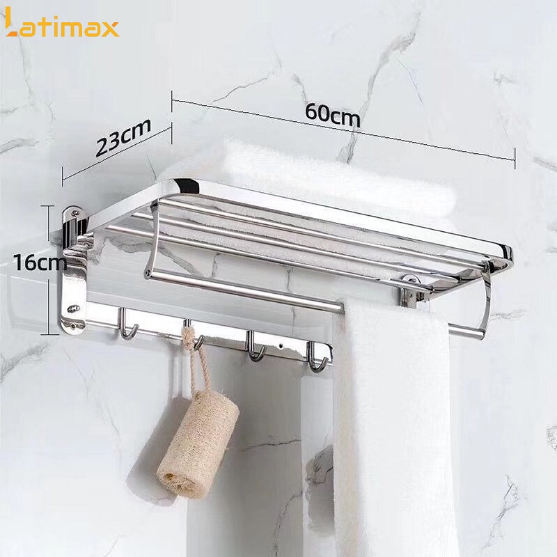 Giá Treo Khăn Tắm 2 Tầng Latimax Inox 304 Cao Cấp